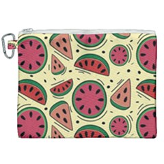 Watermelon Pattern Slices Fruit Canvas Cosmetic Bag (xxl) by Semog4