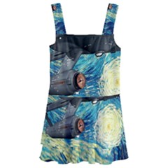 Star Trek Starship The Starry Night Van Gogh Kids  Layered Skirt Swimsuit by Semog4