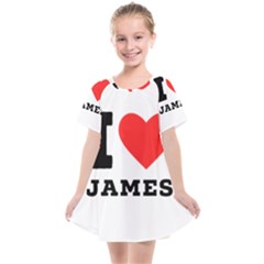 I Love James Kids  Smock Dress by ilovewhateva