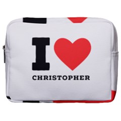 I Love Christopher  Make Up Pouch (large) by ilovewhateva