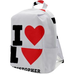 I Love Christopher  Zip Up Backpack by ilovewhateva