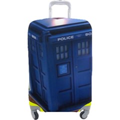 The Police Box Tardis Time Travel Device Used Doctor Who Luggage Cover (large) by Semog4