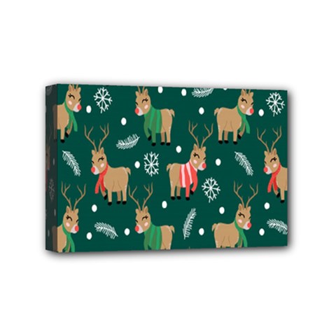 Cute Christmas Pattern Doodle Mini Canvas 6  X 4  (stretched) by Semog4