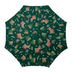 Cute Christmas Pattern Doodle Golf Umbrellas by Semog4