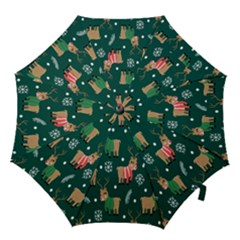 Cute Christmas Pattern Doodle Hook Handle Umbrellas (small) by Semog4