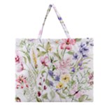 bunch of flowers Zipper Large Tote Bag