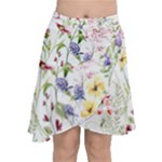 bunch of flowers Chiffon Wrap Front Skirt