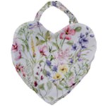 bunch of flowers Giant Heart Shaped Tote