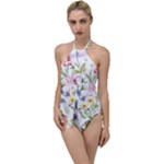 bunch of flowers Go with the Flow One Piece Swimsuit