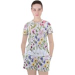 bunch of flowers Women s Tee and Shorts Set