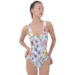 bunch of flowers Side Cut Out Swimsuit