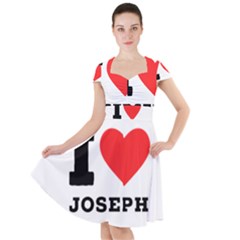 I Love Joseph Cap Sleeve Midi Dress
