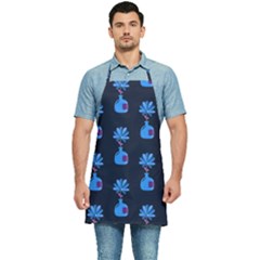 Flower Vase Pattern Kitchen Apron by Ravend