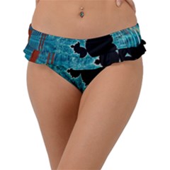 Fractal Abstract Background Frill Bikini Bottoms