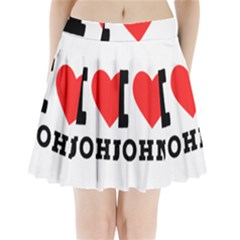 I Love John Pleated Mini Skirt by ilovewhateva