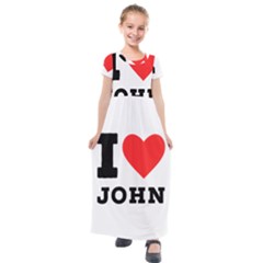 I Love John Kids  Short Sleeve Maxi Dress by ilovewhateva