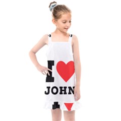 I Love John Kids  Overall Dress by ilovewhateva