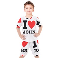 I Love John Kids  Tee And Shorts Set by ilovewhateva