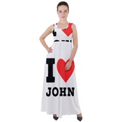 I Love John Empire Waist Velour Maxi Dress by ilovewhateva