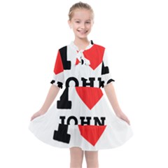 I Love John Kids  All Frills Chiffon Dress by ilovewhateva