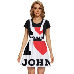 I Love John Apron Dress by ilovewhateva