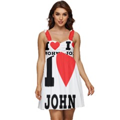 I Love John Ruffle Strap Babydoll Chiffon Dress by ilovewhateva