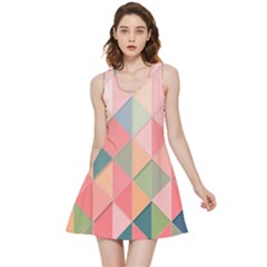 Background Geometric Triangle Inside Out Reversible Sleeveless Dress by Semog4