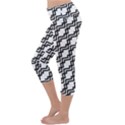 Pattern-monochrome-repeat Lightweight Velour Capri Yoga Leggings View2