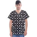 Abstract-background-arrow Men s V-Neck Scrub Top