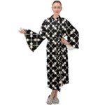 Abstract-background-arrow Maxi Velvet Kimono