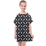 Abstract-background-arrow Kids  One Piece Chiffon Dress