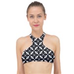 Abstract-background-arrow High Neck Bikini Top