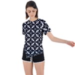 Abstract-background-arrow Asymmetrical Short Sleeve Sports Tee