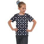 Abstract-background-arrow Kids  Mesh Piece Tee