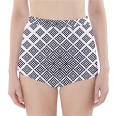 Background-pattern-halftone-- High-waisted Bikini Bottoms by Semog4