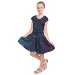 Glass-scifi-violet-ultraviolet Kids  Short Sleeve Dress by Semog4