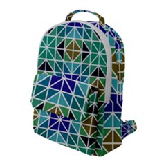 Mosaic-triangle-symmetry- Flap Pocket Backpack (large) by Semog4