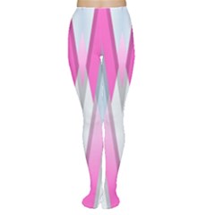 Geometric-3d-design-pattern-pink Tights by Semog4