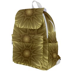 Background Pattern Golden Yellow Top Flap Backpack