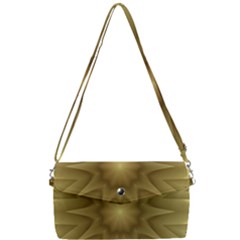 Background Pattern Golden Yellow Removable Strap Clutch Bag
