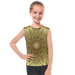 Background Pattern Golden Yellow Kids  Mesh Tank Top