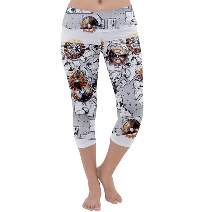 Gears Movement Machine Capri Yoga Leggings