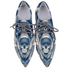 Skull Drawing Pointed Oxford Shoes by Salman4z
