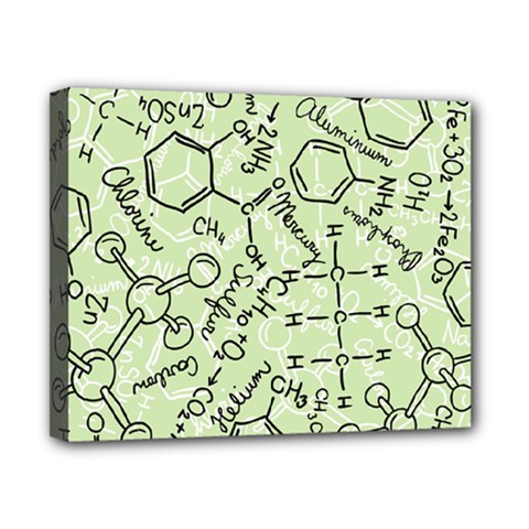 Multicolored Chemical Bond Illustration Chemistry Formula Science Canvas 10  X 8  (stretched) by Salman4z
