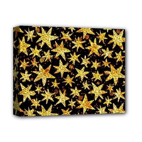 Shiny Glitter Stars Deluxe Canvas 14  X 11  (stretched) by Salman4z