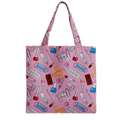 Medical Zipper Grocery Tote Bag by SychEva