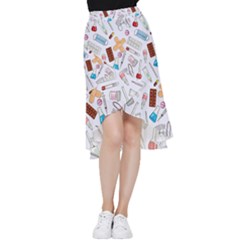 Medicine Frill Hi Low Chiffon Skirt