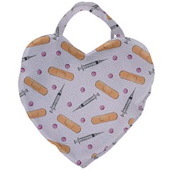 Medicine Giant Heart Shaped Tote by SychEva