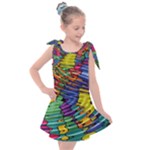 Waves Particles Vibration Atom Physics Technology Kids  Tie Up Tunic Dress