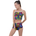 Waves Particles Vibration Atom Physics Technology Summer Cropped Co-Ord Set